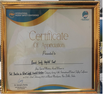 Safety Award at IPSC 25